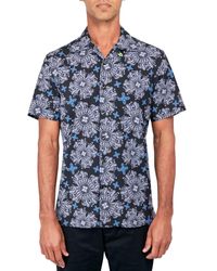 Society of Threads - Regular-fit Non-iron Performance Stretch Medallion-print Button-down Camp Shirt - Lyst
