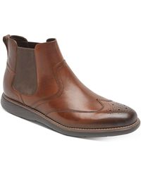 rockport men's traviss zip boot chelsea boot