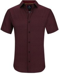 Tom Baine - Slim Fit Short Sleeve Performance Stretch Button Down Dress Shirt - Lyst