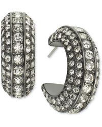 INC International Concepts - Small Pave C-hoop Earrings - Lyst
