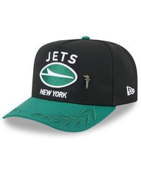 KTZ - Black/green New York Jets 2025 Nfl Draft On Stage A-frame 59fifty Fitted Hat - Lyst