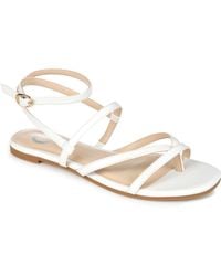 Journee Collection - Serissa Strappy Flat Sandals - Lyst