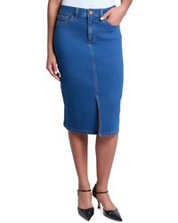 Jones New York - Petite Lexington Denim Pencil Skirt - Lyst