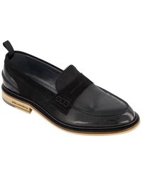 Karl Lagerfeld - White Label Suede Penny Loafers - Lyst