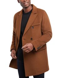 Michael Kors - Lunel Wool Blend Double-breasted Overcoat - Lyst