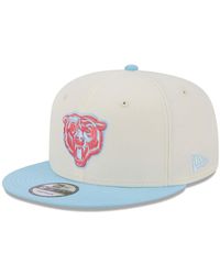 KTZ Chicago Bears Faux-Leather 9Fifty Snapback Cap in Black for Men