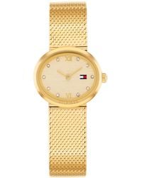 Tommy Hilfiger - Quartz Tone Stainless Steel Mesh Bracelet Watch - Lyst