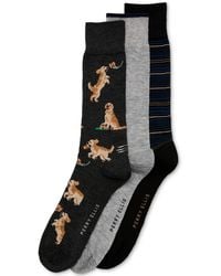 Perry Ellis - Golf Stripe Crew Socks - Lyst