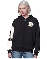 Starter - Black/white Denver Broncos 4th Down Full-zip Hoodie - Lyst
