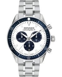 Movado - Calendoplan S Swiss Quartz Chrono Stainless-steel Watch - Lyst