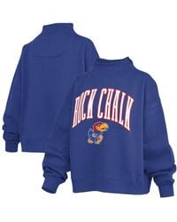 Pressbox Wington Huskies Oversized Slogan Fleece Mock Neck Sweatshirt ...