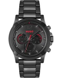 BOSS - Hugo Impress Quartz Multifunction Ionic Plated Steel Watch 46mm - Lyst