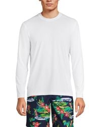Lands' End - Sunshade Upf 50 Long Sleeve Swim Tee Cooling Rash Guard - Lyst