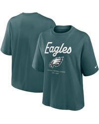 Nike - Midnight Philadelphia Eagles Essential Script Boxy T-shirt - Lyst