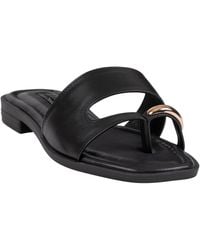 Gc Shoes - Square Toe Flat Sandals - Lyst