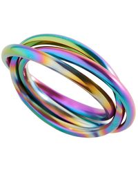 Mint & Lily - Dainty Interlocking Fidget Ring - Lyst