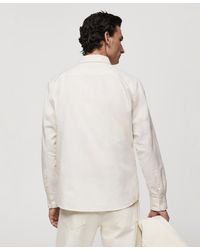 Mango - Regular Fit Oxford Cotton Shirt - Lyst