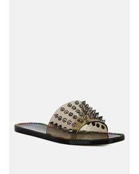 LONDON RAG - Bolly Punk Stud Clear Jelly Flats - Lyst
