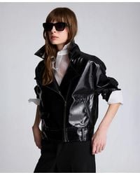 Kenneth Cole - Moto Collared Neck Jacket - Lyst