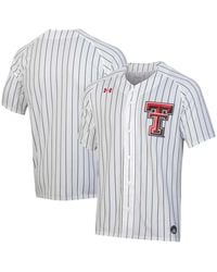 Under Armour - White Texas Tech Red Raiders Softball Button-up Jersey - Lyst