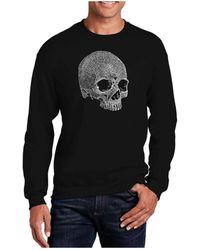 LA Pop Art - Word Art Dead Inside Skull Crewneck Sweatshirt - Lyst