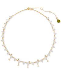 Kate Spade - Gold-tone Cubic Zirconia Martini Tennis Necklace, 16" + 3" Extender - Lyst