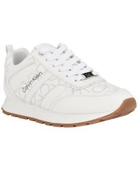 Calvin Klein - Carlla Round Toe Lace-up Sneakers - Lyst