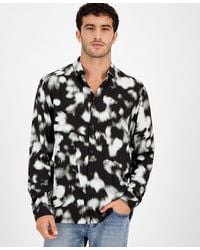 INC International Concepts - Ethereal Long Sleeve Button-front Camp Shirt - Lyst