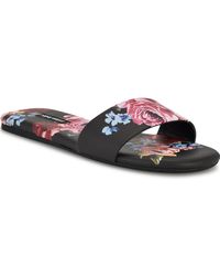 Nine West - Lolipop Single Band Flat Slide Sandals - Lyst