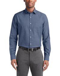 Van Heusen - Stain Shield Regular Fit Dress Shirt - Lyst