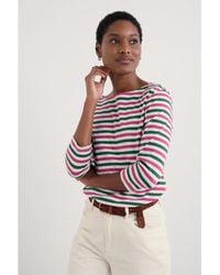 Seasalt Cornwall - Sailor Quarter Sleeve Top - Lyst
