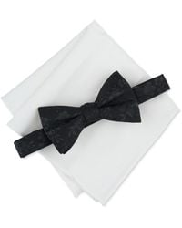 BarIII - Alton Floral Bow Tie & Solid Pocket Square Set - Lyst
