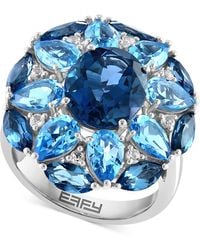 Effy - Effy Multi-topaz Flower Cluster Ring (11-1/4 Ct. T.w. - Lyst