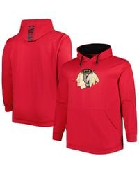 Fanatics - Chicago Blackhawks Big And Tall Fleece Pullover Hoodie - Lyst