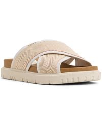 Roxy - Capri Round Toe Flat Sandals - Lyst