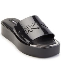 dkny platform sandals