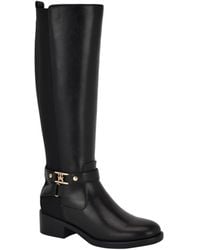 Tommy Hilfiger - Iyla High Shaft Riding Boots - Lyst