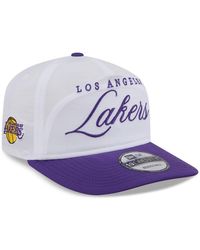 KTZ - White/purple Los Angeles Lakers 2025 Nba Draft On-stage Nylon 19twenty Adjustable Hat - Lyst