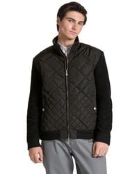 Ted Baker - Holborn Quilted Sweater Zip-front Jacket - Lyst