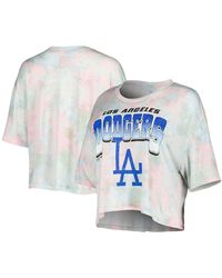 Majestic Girls Los Angeles Dodgers Jersey in Pink | Lyst