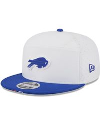 KTZ - White/royal Buffalo Bills 2025 Nfl Training Camp Split Panel 9fifty Snapback Hat - Lyst