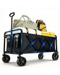Gnuadz - Collapsible Wagon Wheels Foldable Cart Steel Frame Portable Utility Sports Garden Camping - Lyst