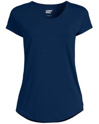 Lands' End - Petite Lightweight Jersey T-shirt - Lyst