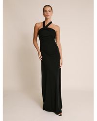 Six Stories - Halter Neck Stretch Bridesmaid Dress - Lyst