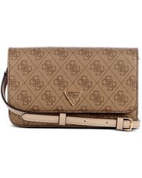 Guess - Noelle Ii Mini Flap Logo Crossbody Bag - Lyst