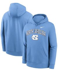 Nike - Carolina Blue North Carolina Tar Heels Club Fleece Arch Pullover Hoodie - Lyst