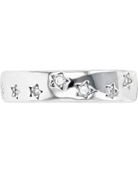 Macy's - Cubic Zirconia Star Band Ring (0.174 Ct. T.w. - Lyst