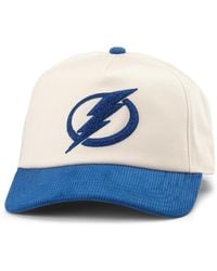 American Needle - White/blue Tampa Bay Lightning Burnett Adjustable Hat - Lyst