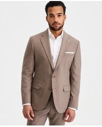 Ted Baker - Ted By Modern-fit Wool-blend Tan Pinstripe Suit Separates Jacket - Lyst
