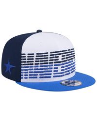 KTZ - White/blue Dallas Mavericks Throwback Gradient Tech Font 9fifty Snapback Hat - Lyst